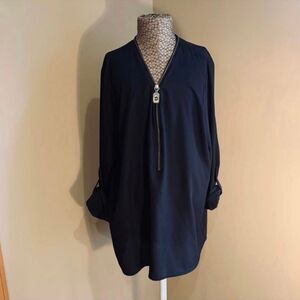 Michael-Michael-kors Women's Black Blouse Size Medium